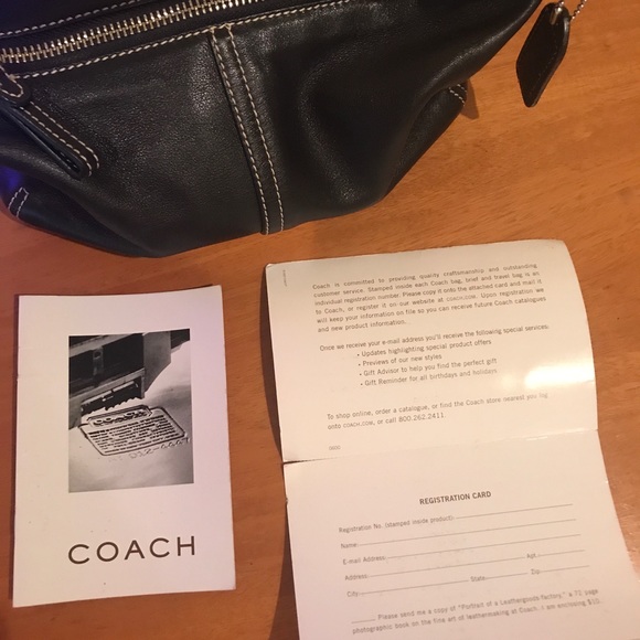 COACH black purse, 100% Authentic - Picture 6 of 7