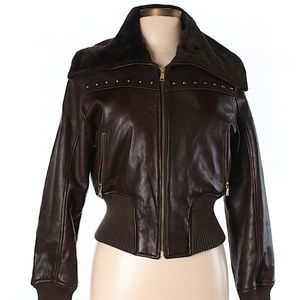 Knoles & Carter Brown Leather Jacket