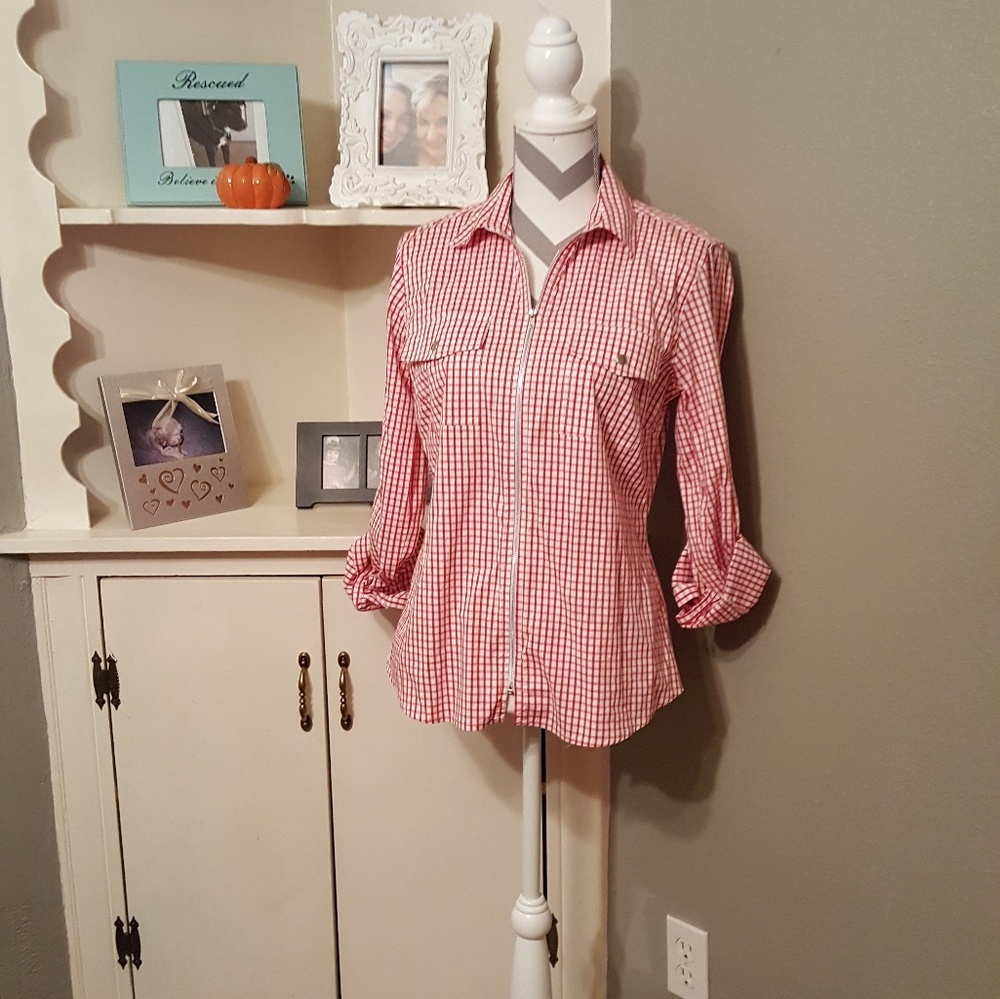 * New *  Zipper Blouse