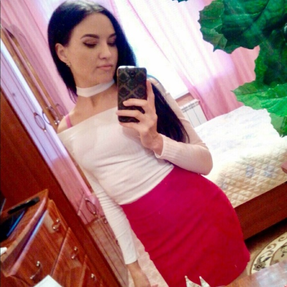 Sexy Long-Sleeve Open Cold Shoulder Crop NWT-Black - Picture 8 of 8