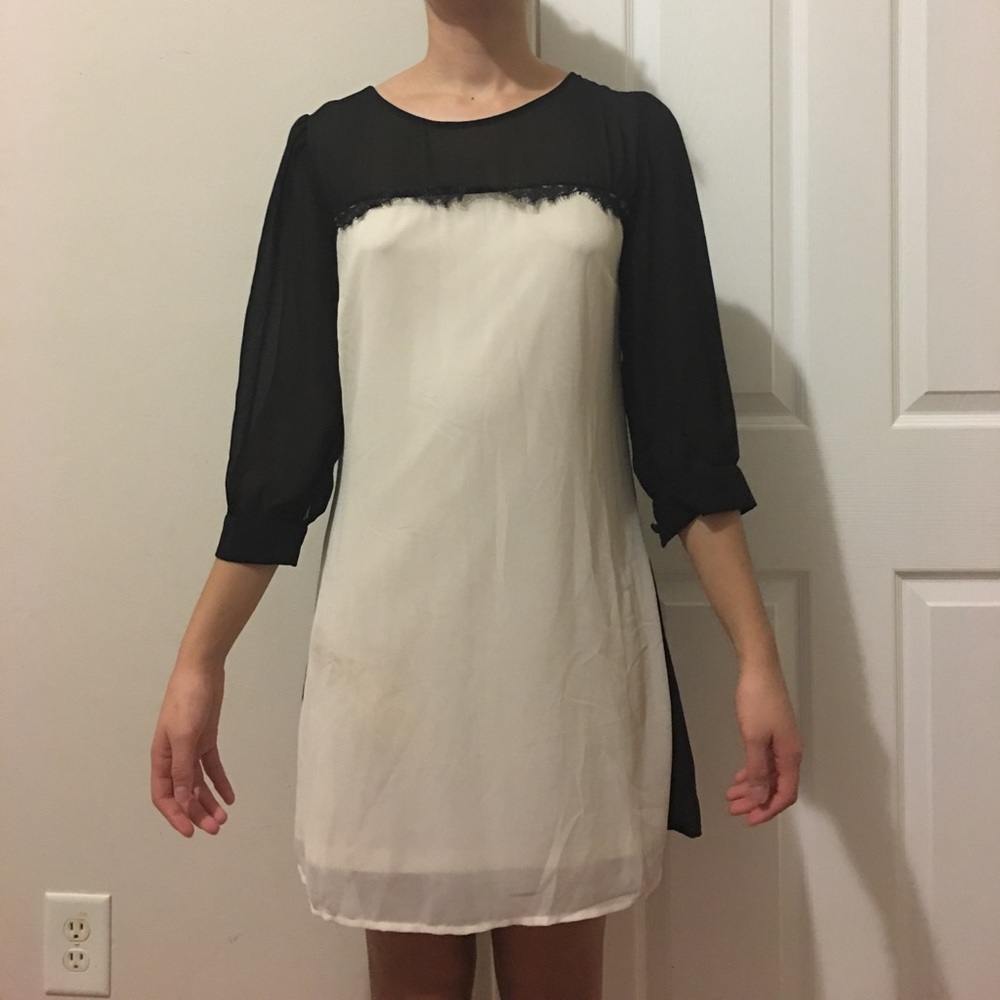 Black and white dress