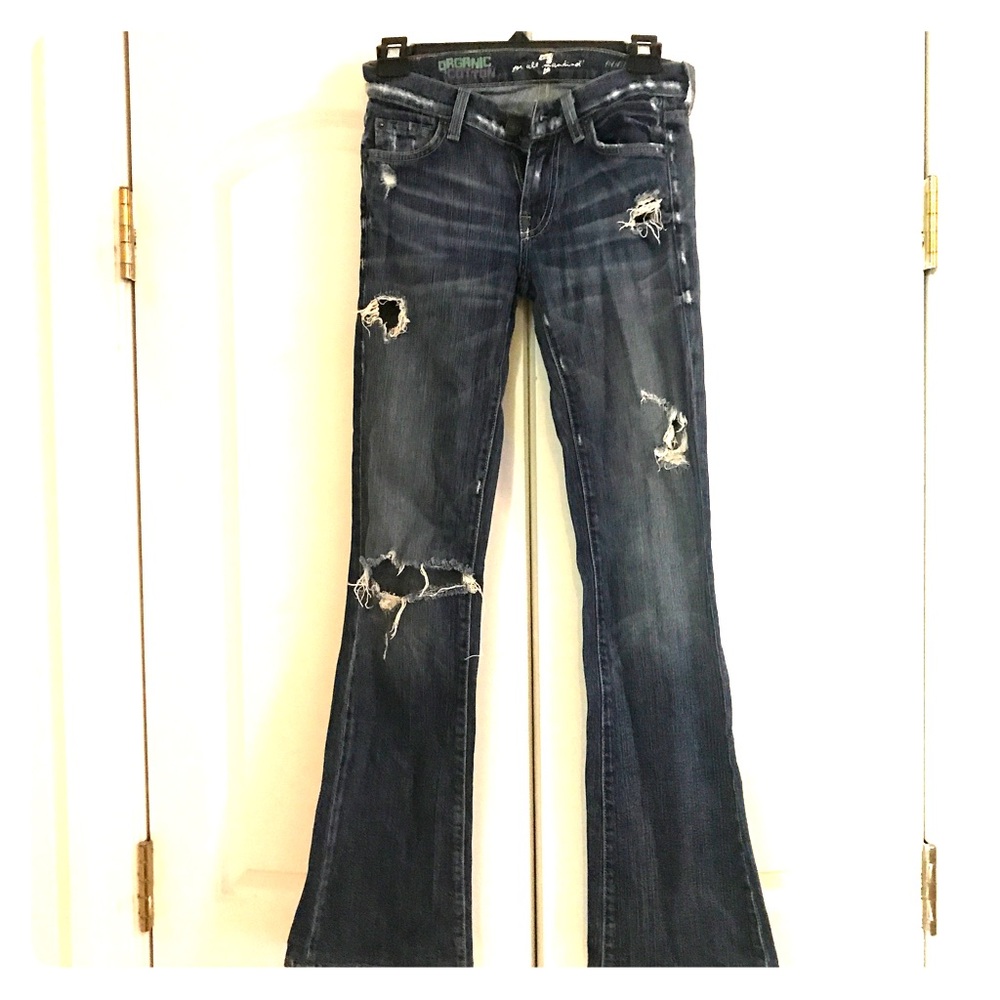 7 for All Mankind distressed jeans