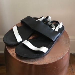 Black & White Sandals