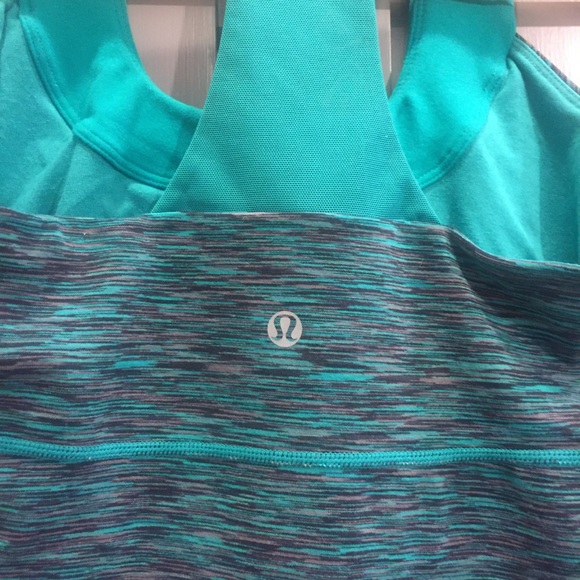 lululemon Teal Racerback Scoop Tank - Size 2 - Picture 1 of 3