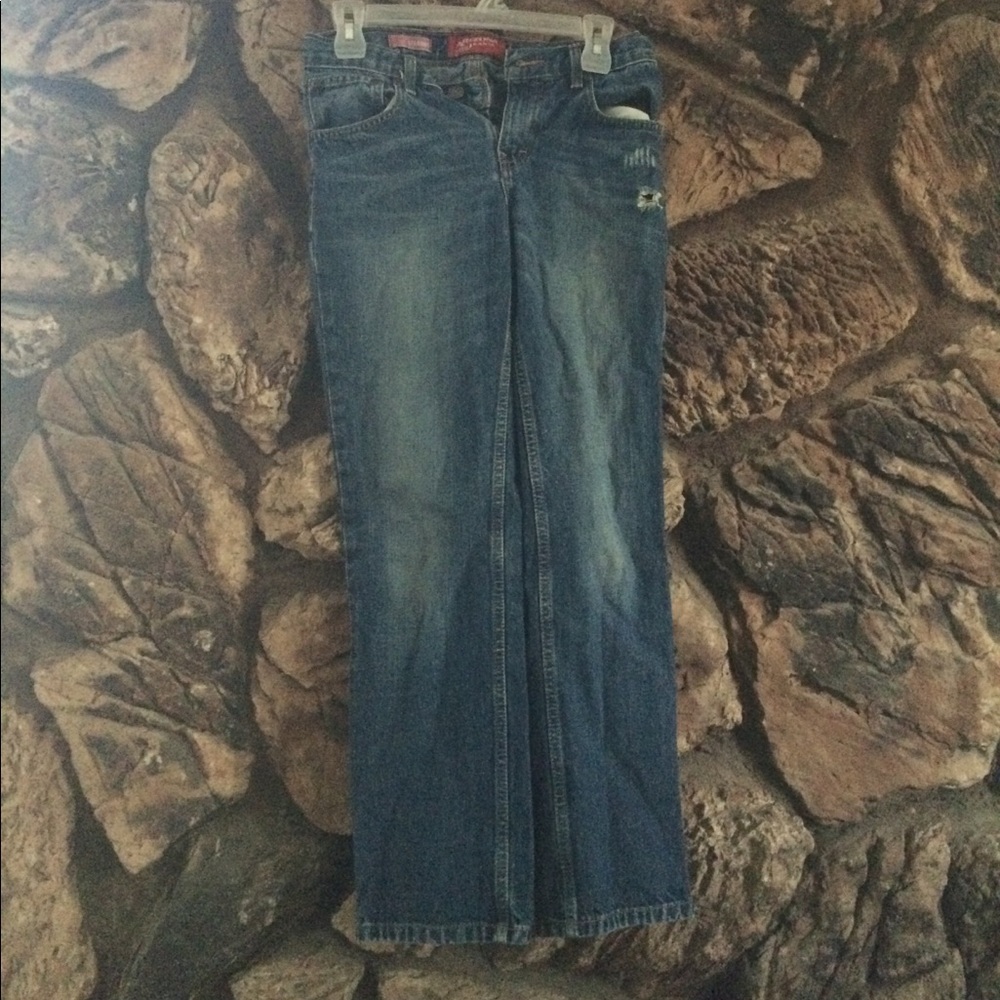Boys Arizona Straight Leg Distressed Jeans SZ 14