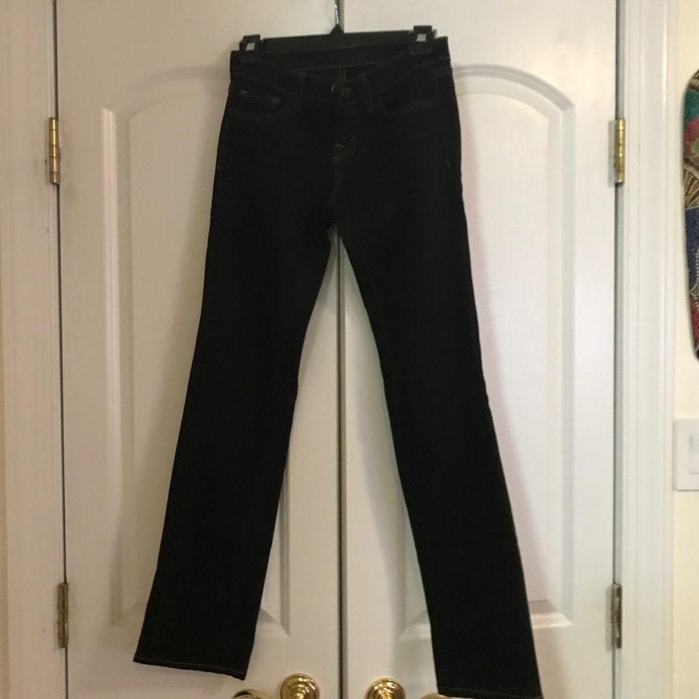 J Brand jeans with camel stitching
