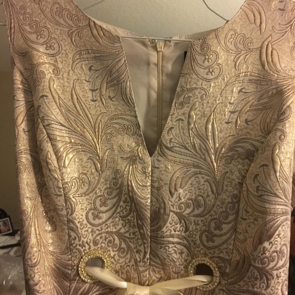 Gold formal dress