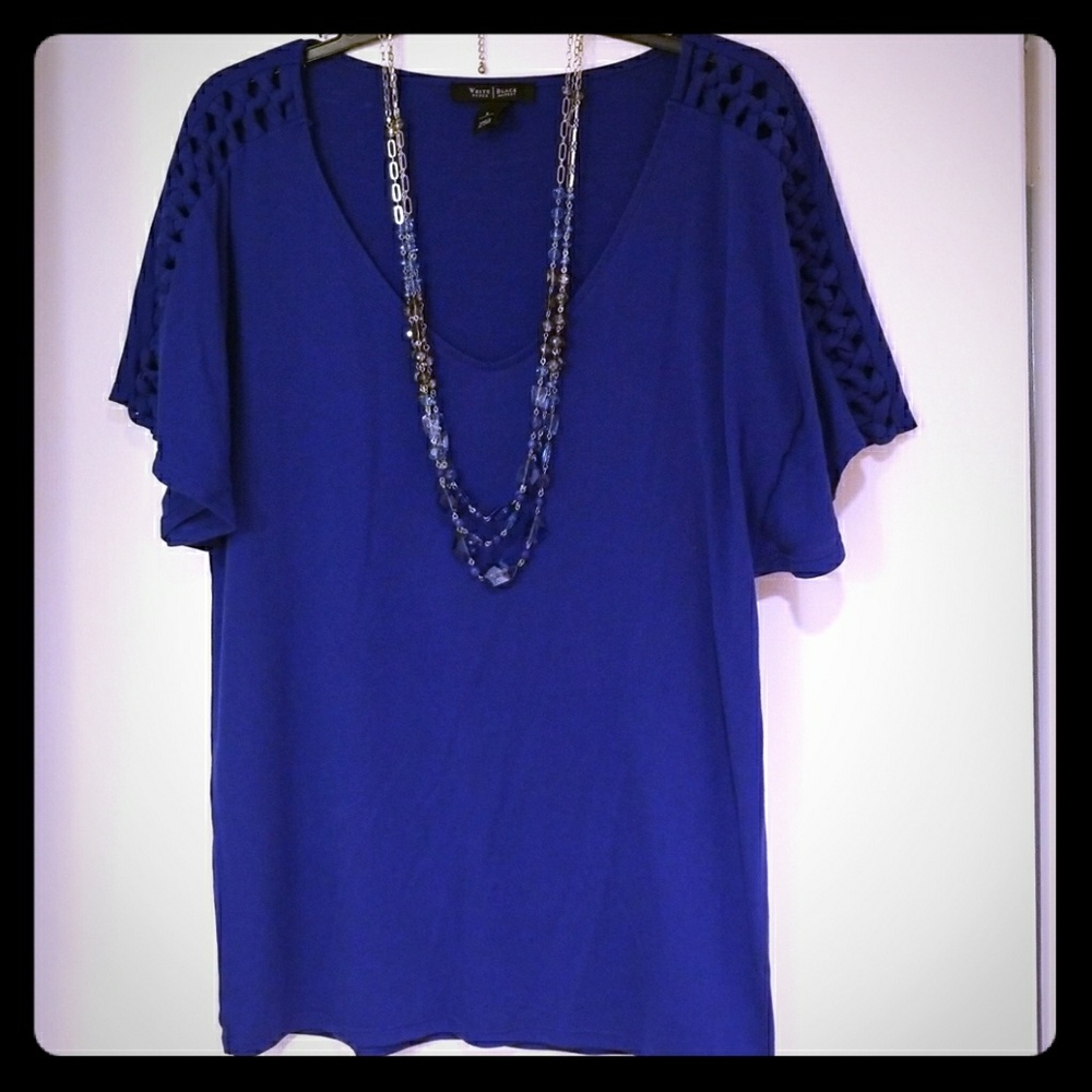 WHBM Blue Top