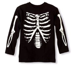 Children's Place Skeleton Glow in the Dark Shirt