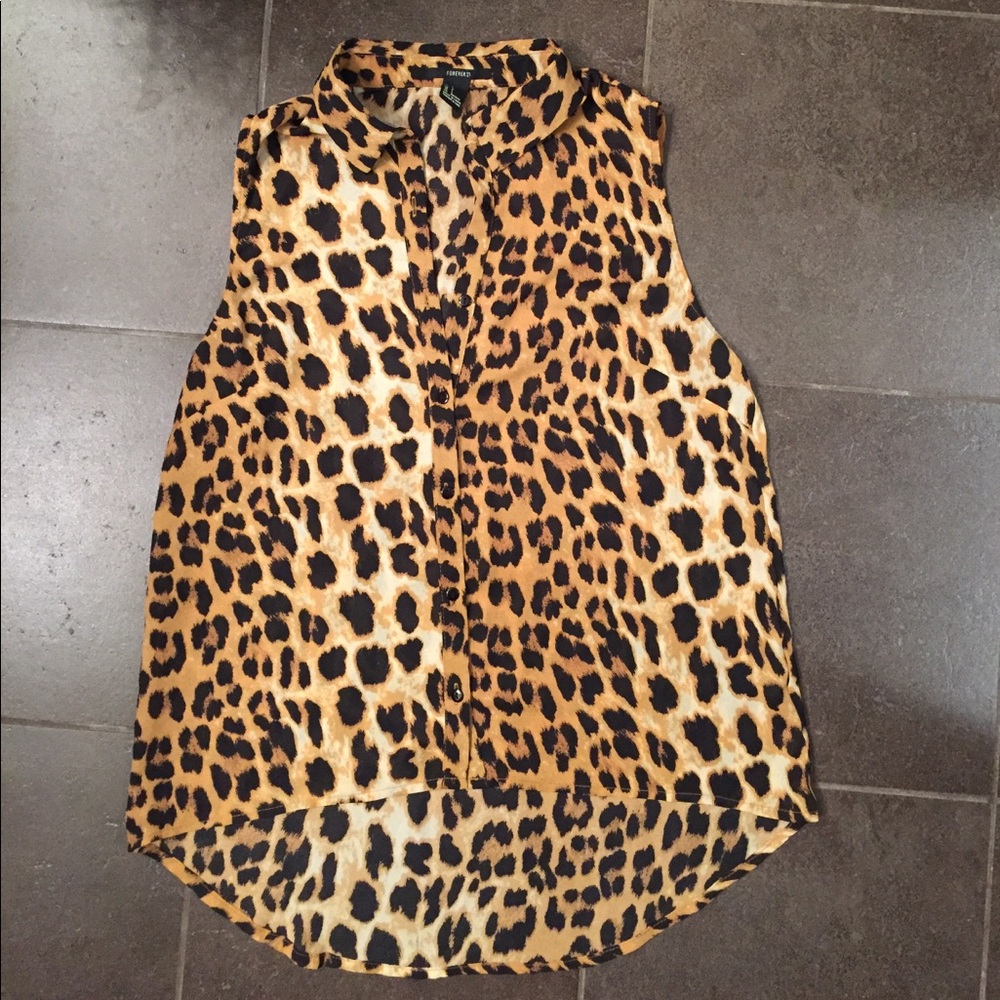 Forever 21 cheetah print tank