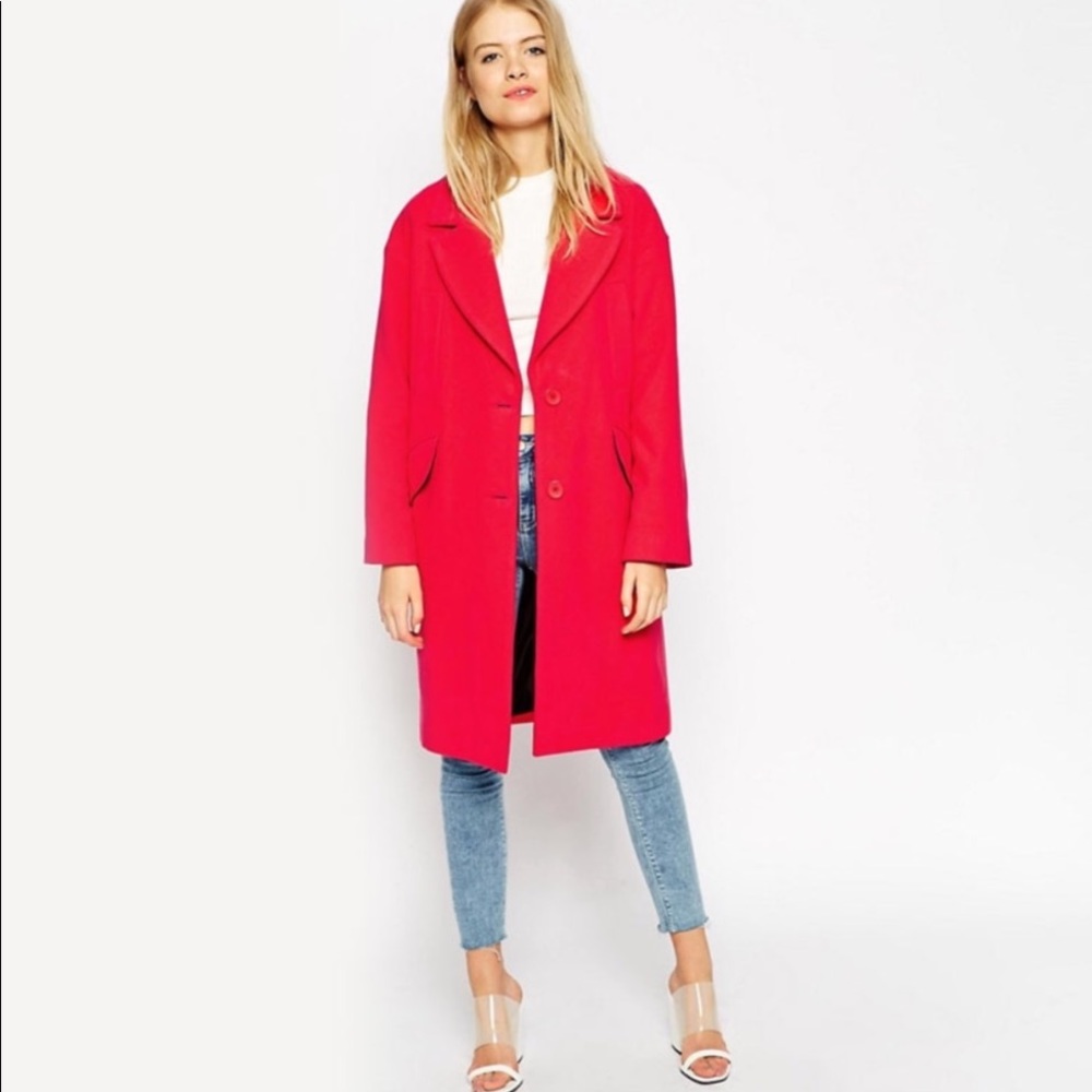 ASOS Pink Wool Coat