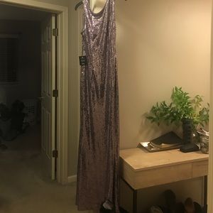 Lulu's Maxi Dusty Purple Sequined Dress