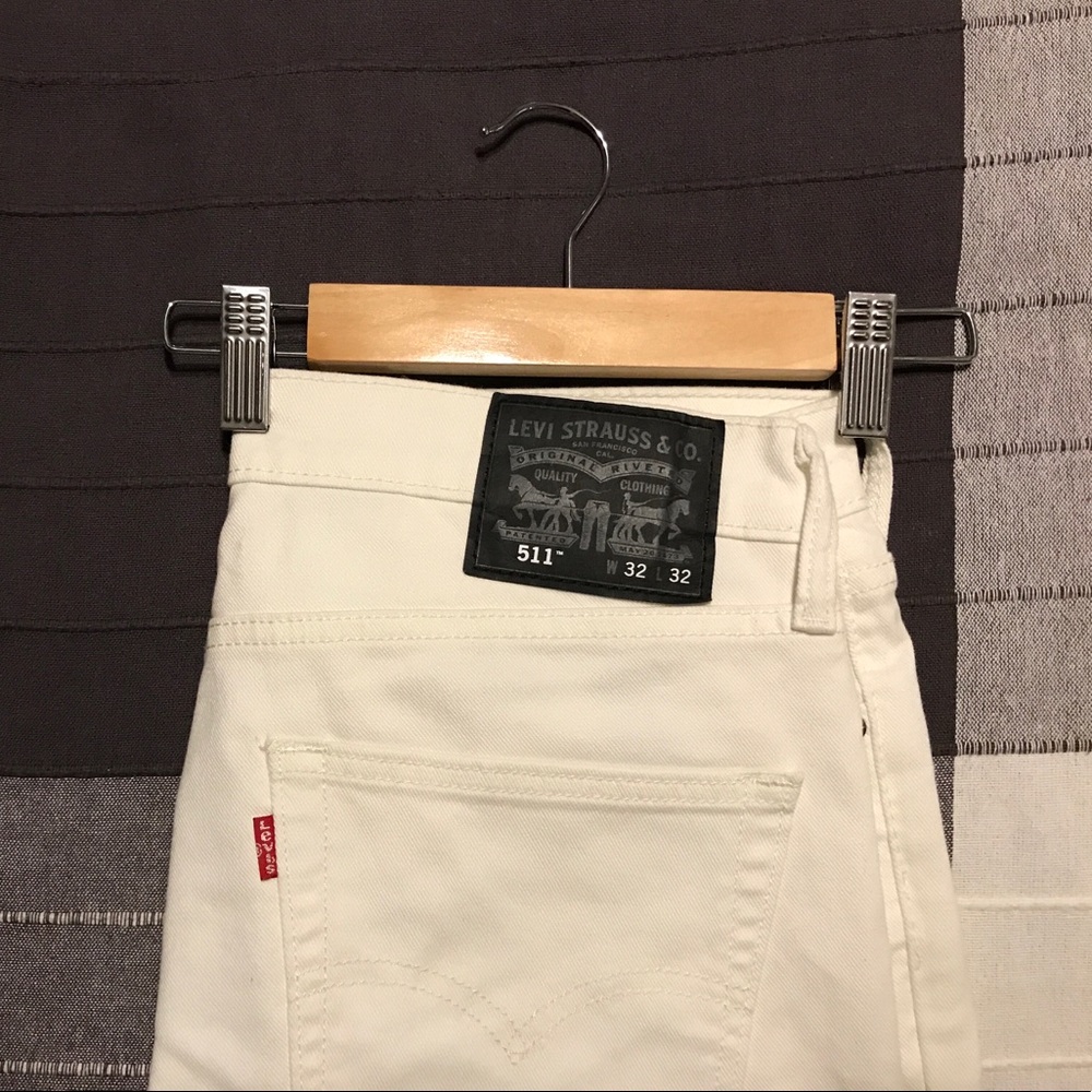 Men’s Levi 511 White Jeans