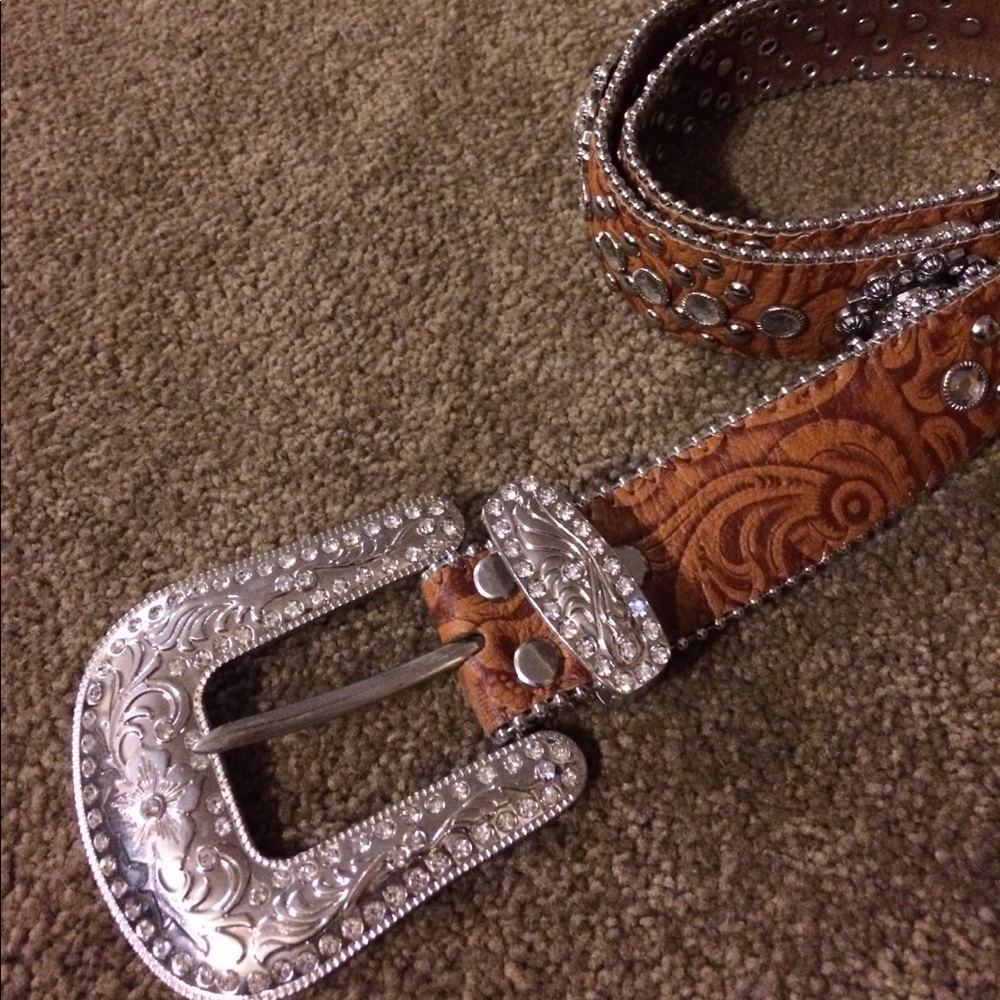 Montana West Western Bling Belt 38"