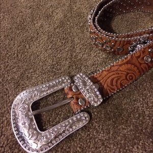 Montana West Western Bling Belt 38"