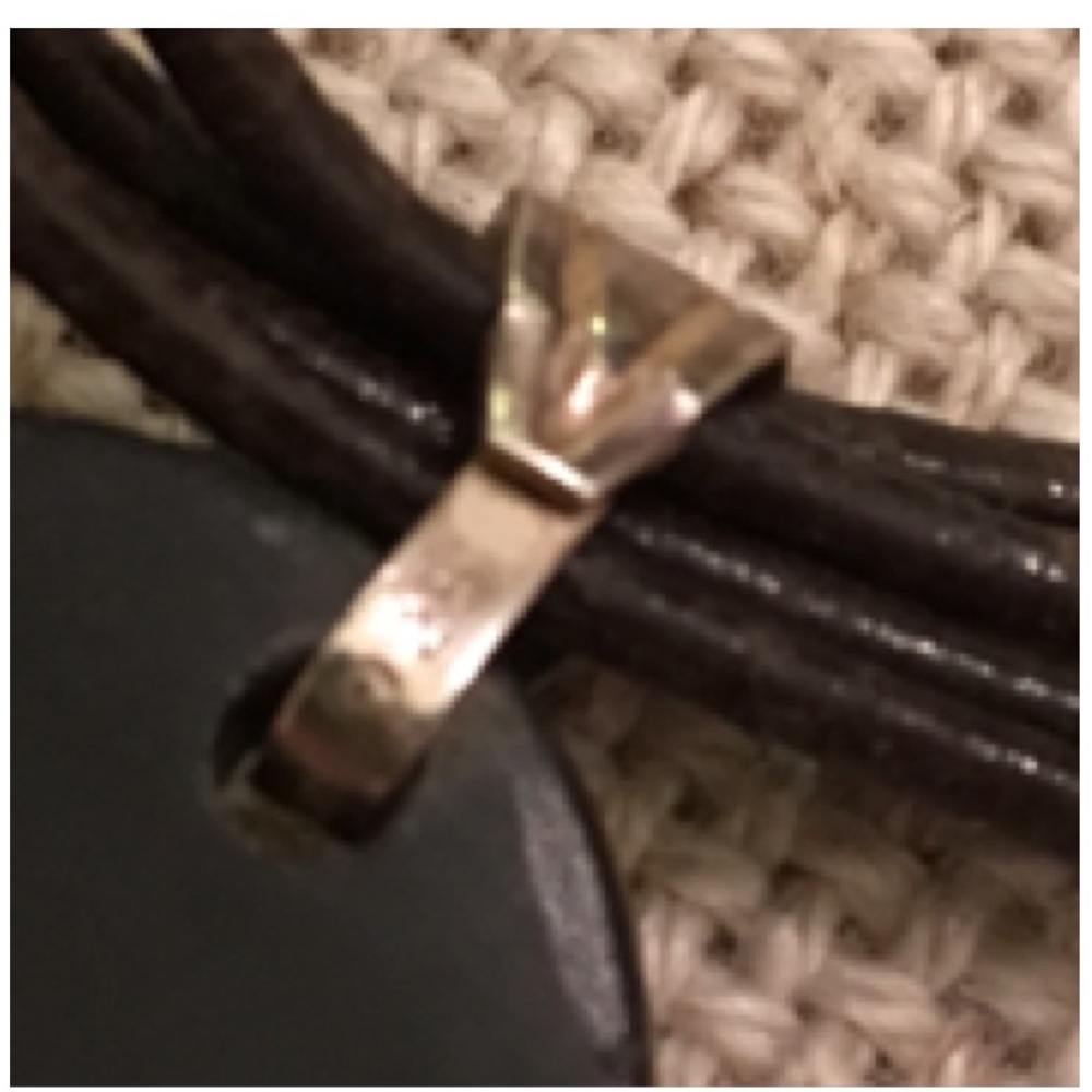 Brown Corded Leather Necklace with Shell Pendant - Picture 4 of 8