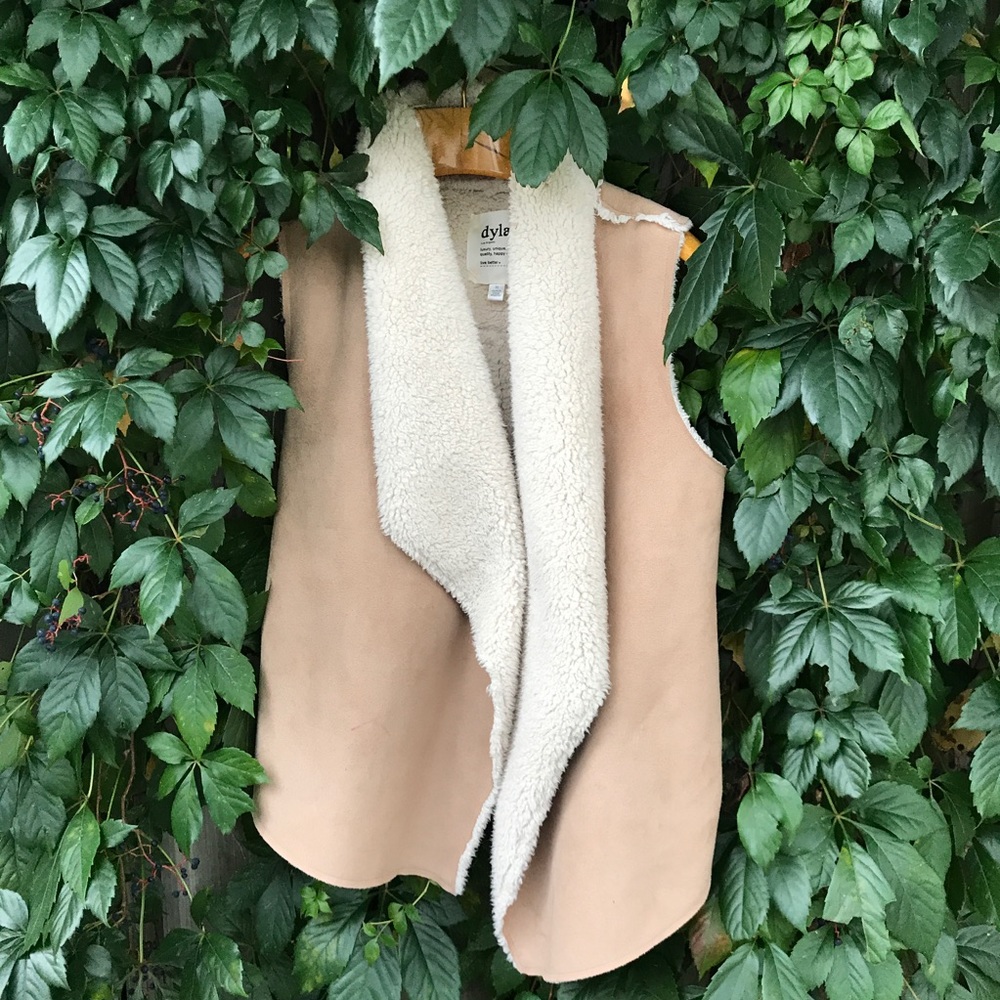 Faux shearling vest by Dylan