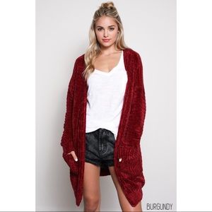 Burgundy Lush Cardigan