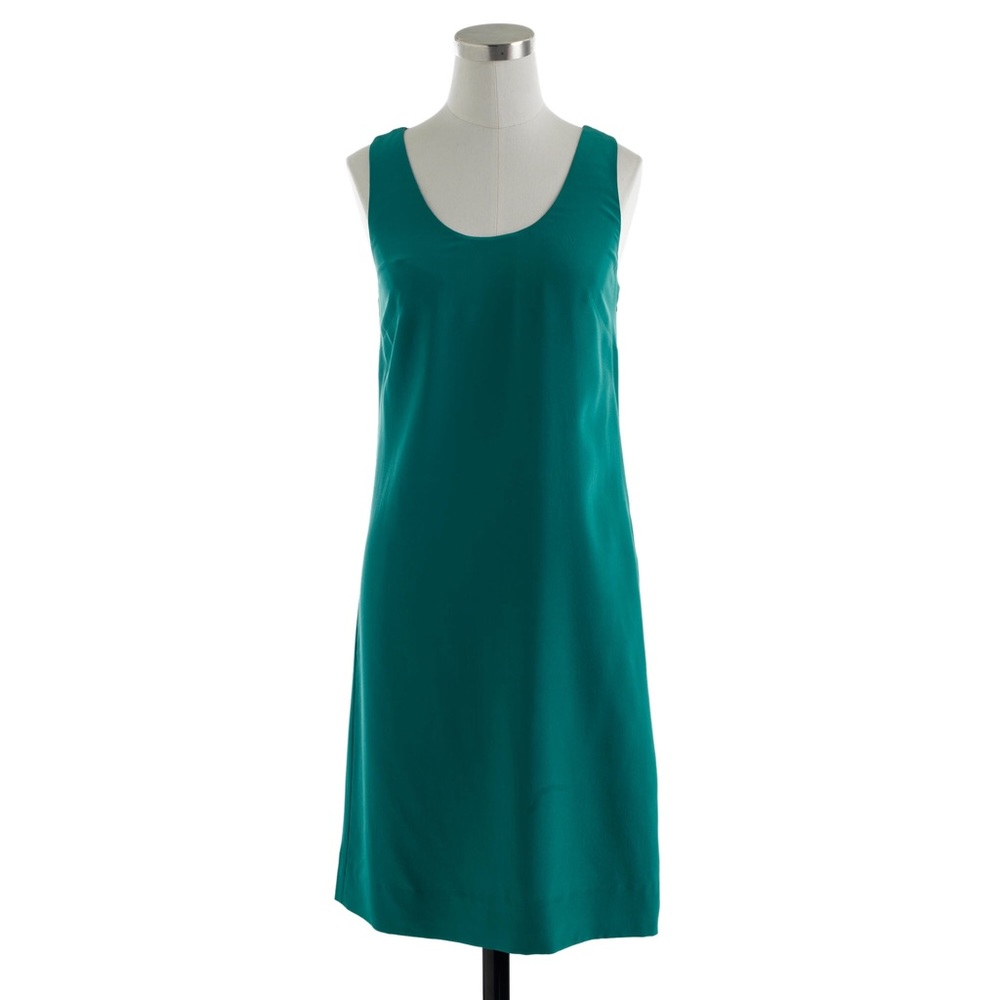 J.Crew Twist-Back Silk Dress