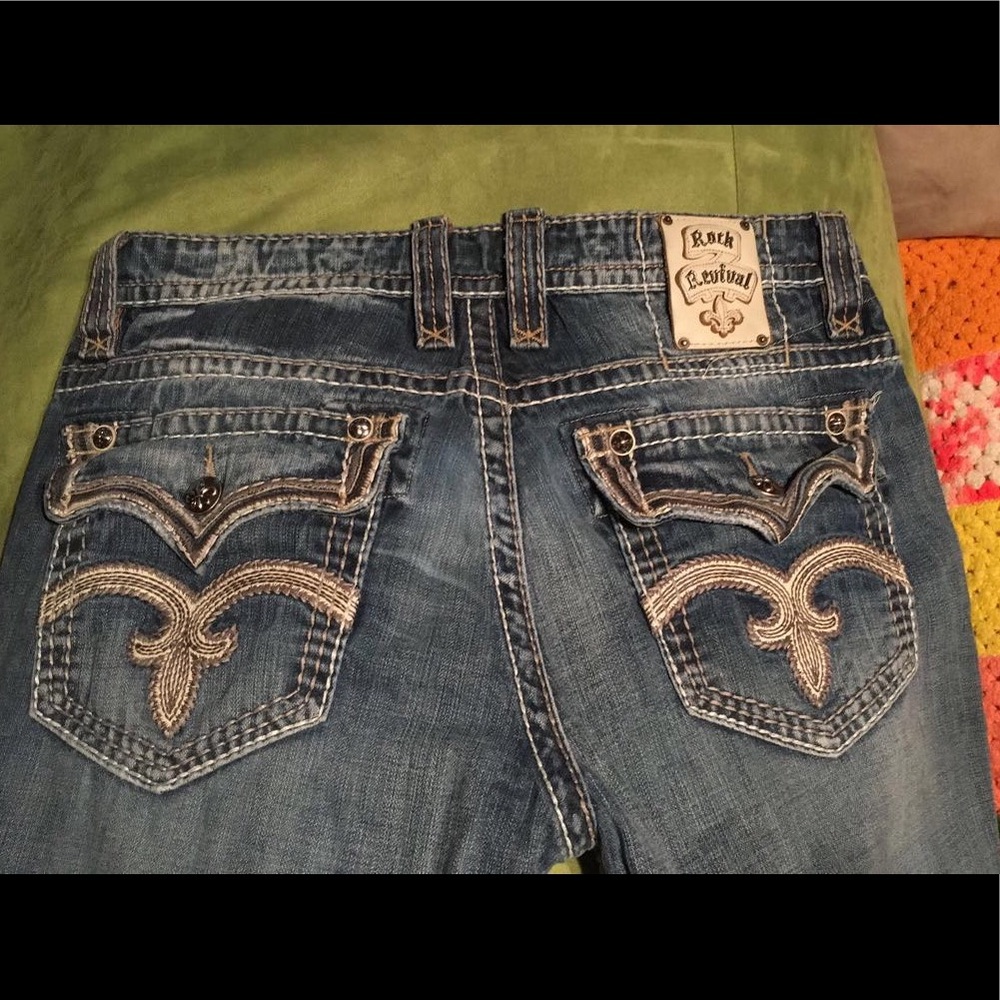 Men's Rock revival jeans