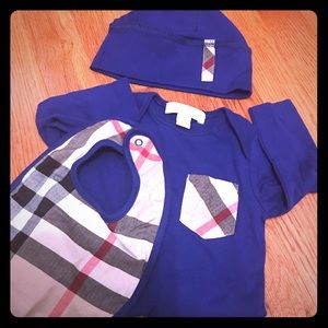 Infant Burberry 3 piece set