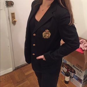 Ralph Lauren Trendy Black Blazer (Size 8)