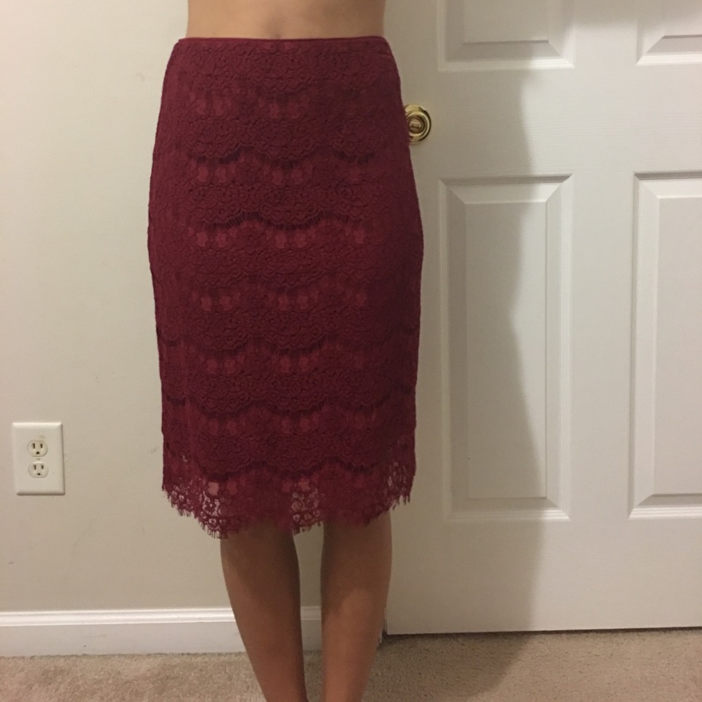 Red skirt