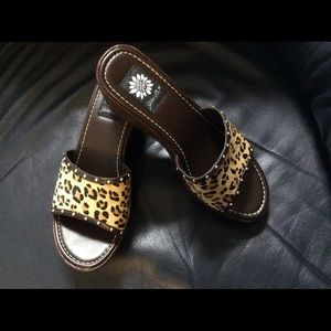 Yellow Box Wedge Sandal