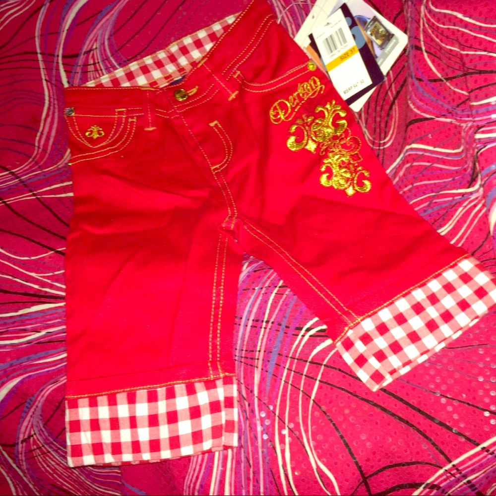 Dereon red Capri pants size 3T