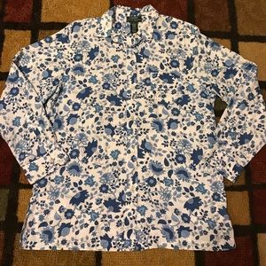 Button down Ralph Lauren blouse size large