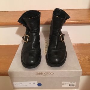 Jimmy Choo Leather Biker Boot