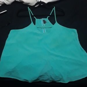 Teal blue tank