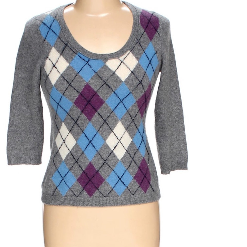 Tweed cashmere sweater