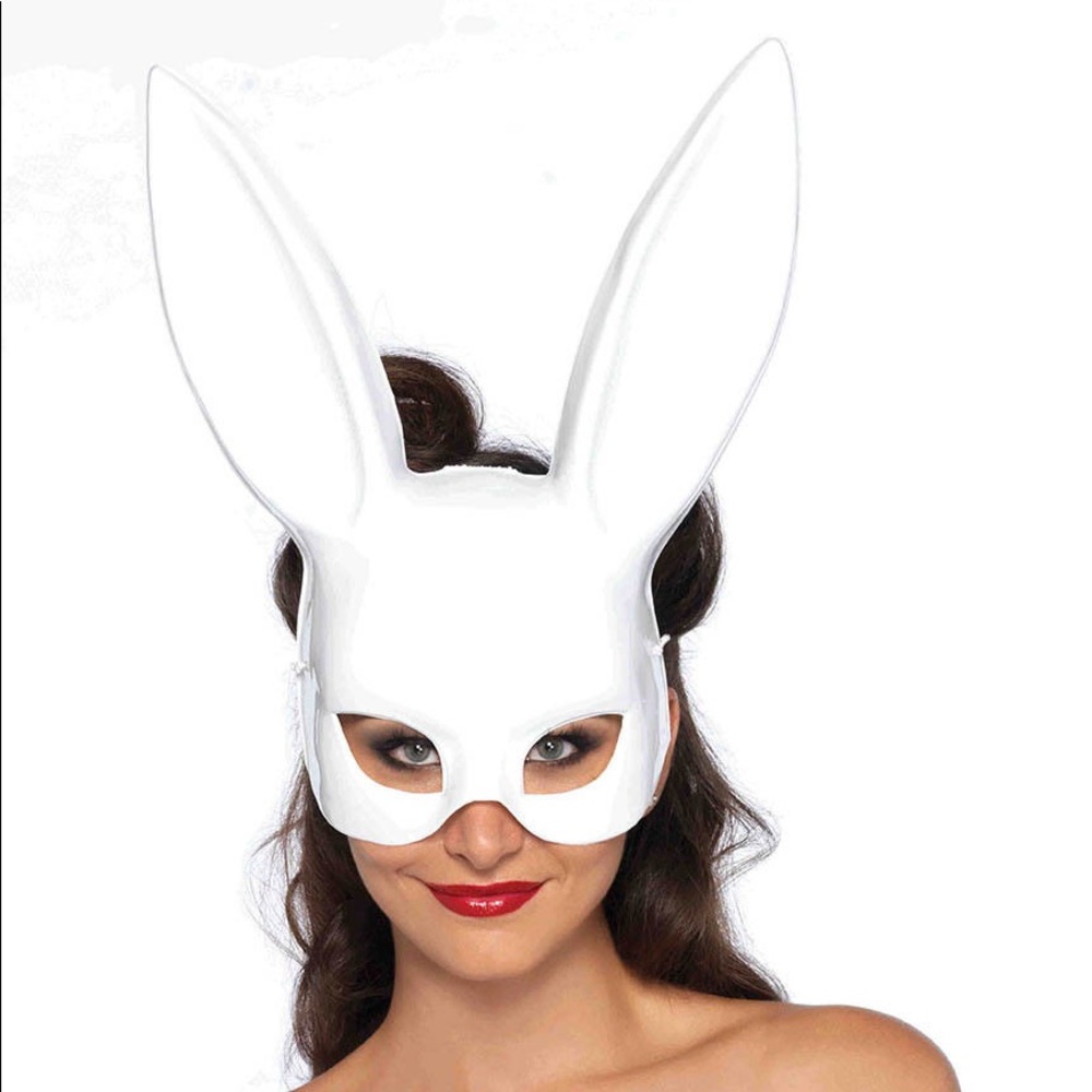 White Rabbit Bondage Halloween Mask