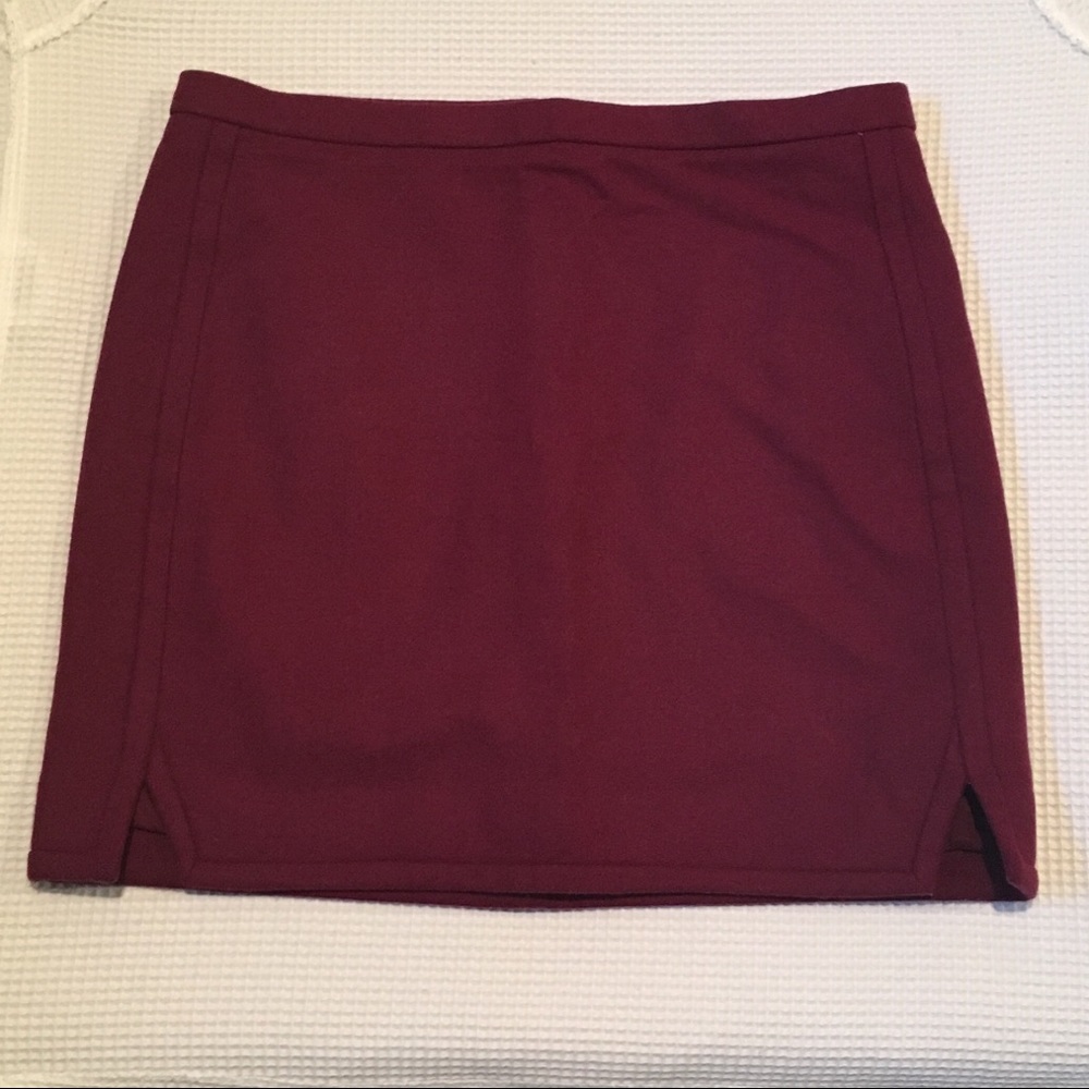 J.Crew Mini Skirt in Double-Serge Wool