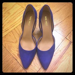 Brand New Cobalt Blue Nine West heels - size 6.5M