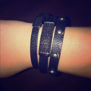 NWT Torrid Black/Silver Bracelet - size 3/4