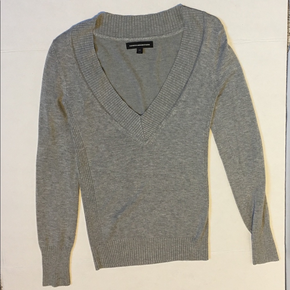 Express grey Sweater top .Size XS