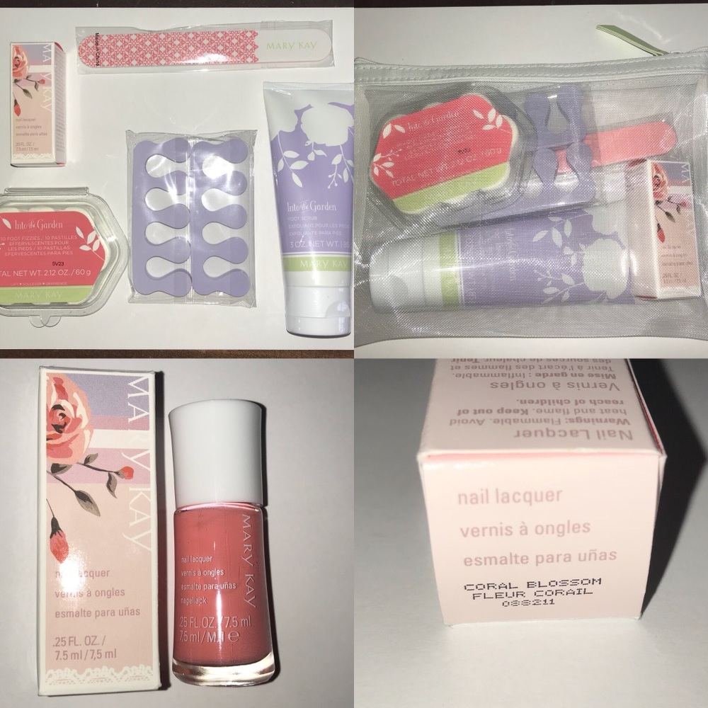 NIB Mary Kay Ltd Ed Into the Garden Pedicure Set