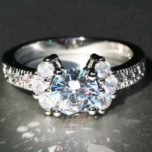 Sterling Silver S925 Promise/Engagement Ring