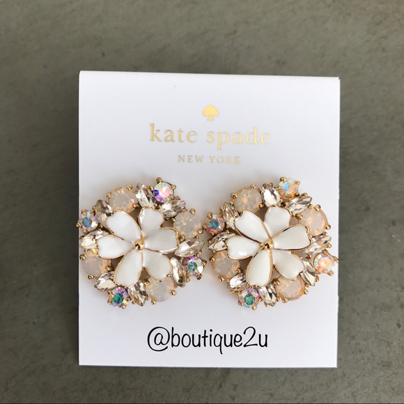 kate spade Jewelry - Kate Spade Here Comes Sun Crystal Stud Earrings