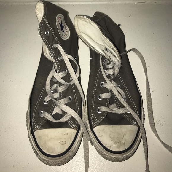 Gray converse high tops - Picture 1 of 3