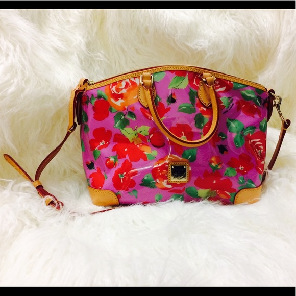 Dooney and Bourke Tropical Rose Tote Vintage - Picture 1 of 8