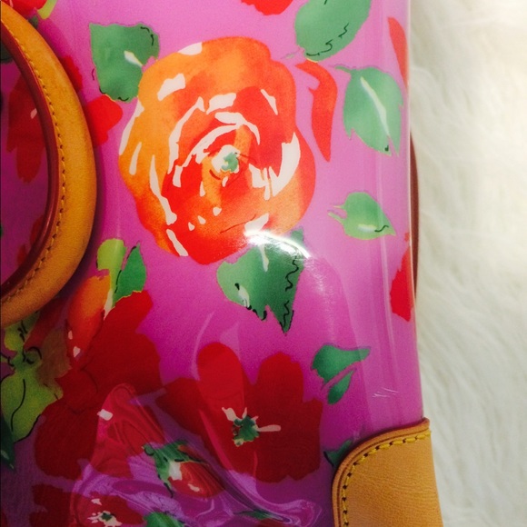 Dooney and Bourke Tropical Rose Tote Vintage - Picture 8 of 8