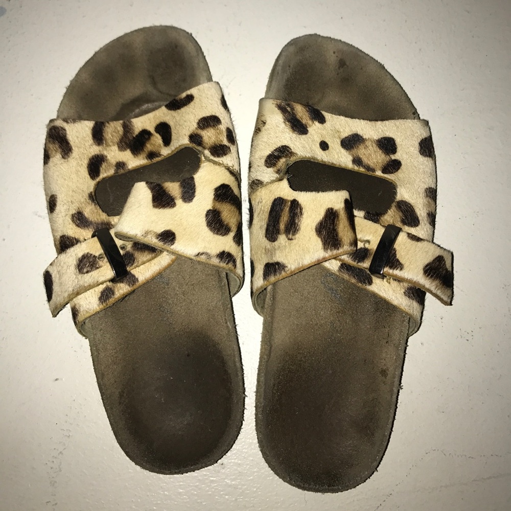 Cheetah Birkenstock sandals