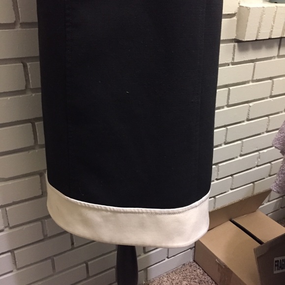 LOFT black and ivory shift dress - Picture 3 of 3