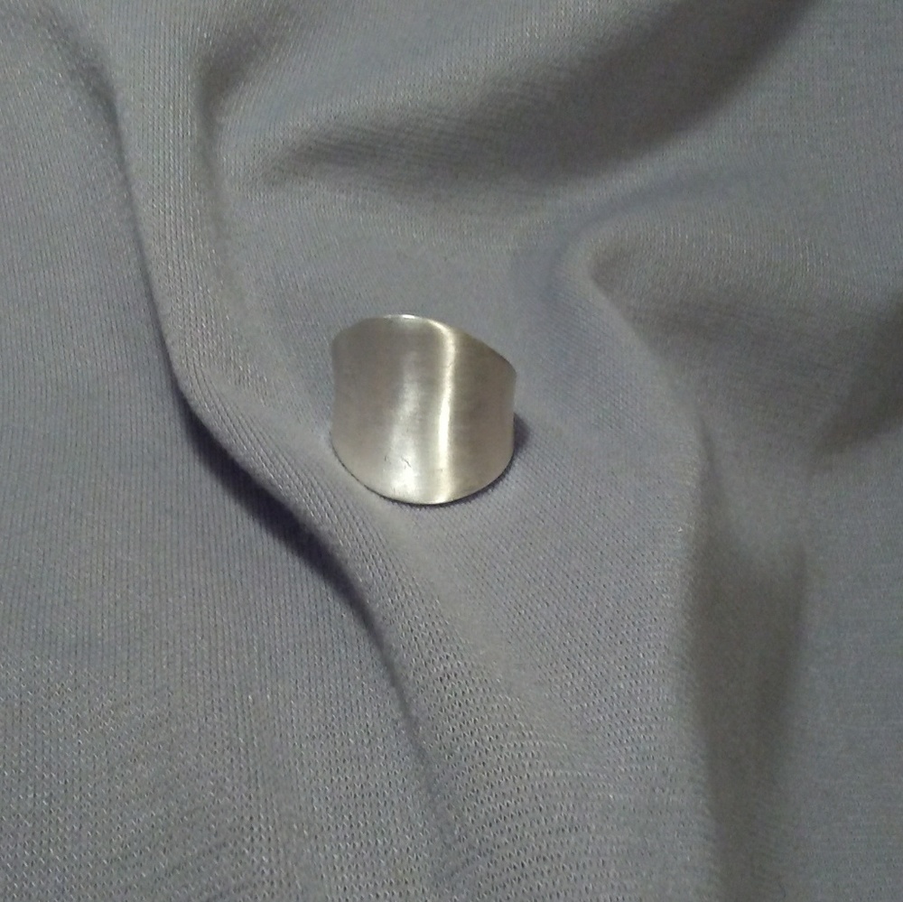 Silver Matte Polish Ring