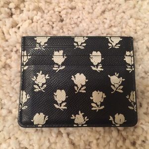Coach floral card case