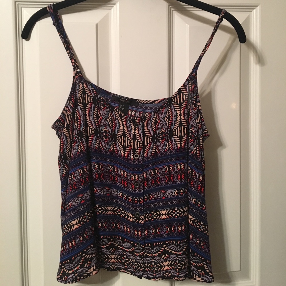 Astec Print Adjustable Spaghetti Strap Tank!