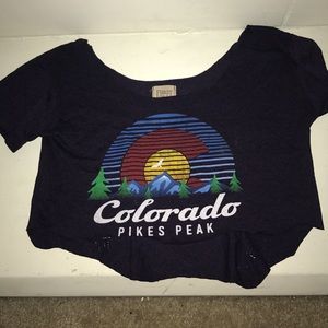 Colorado vintage crop top